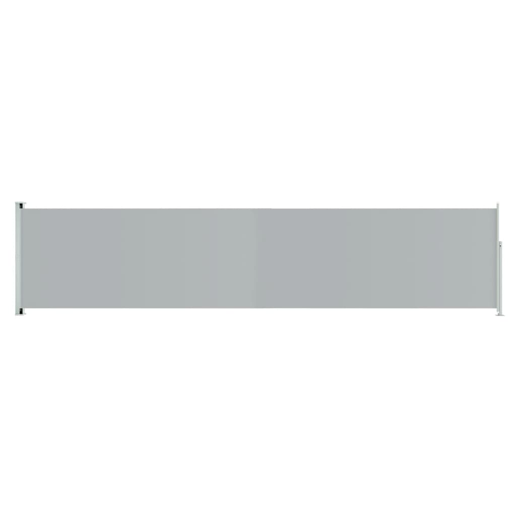 vidaXL Zatahovací boční markýza 140 x 600 cm šedá