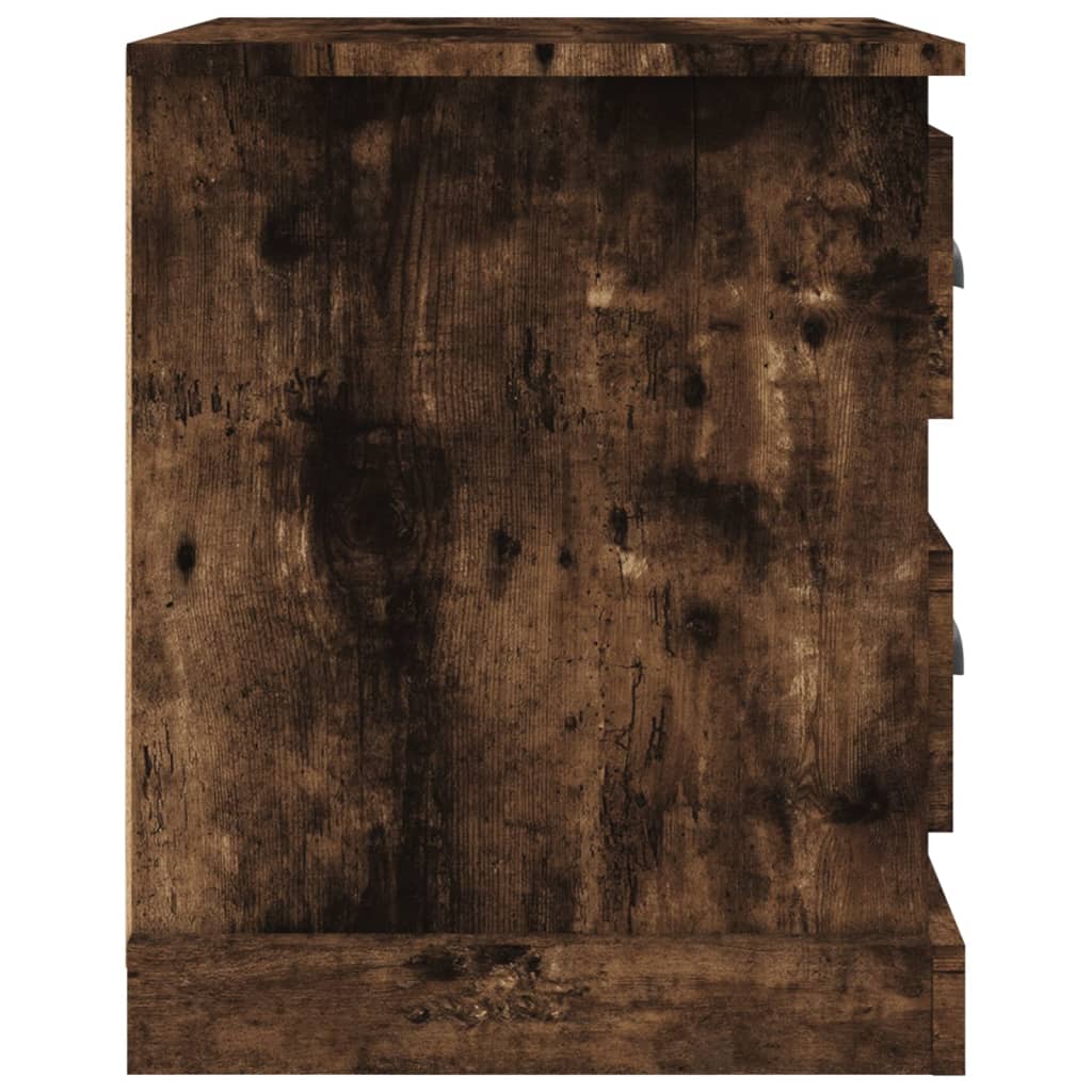 vidaXL Noční stolek kouřový dub 39 x 39 x 47,5 cm kompozitní dřevo