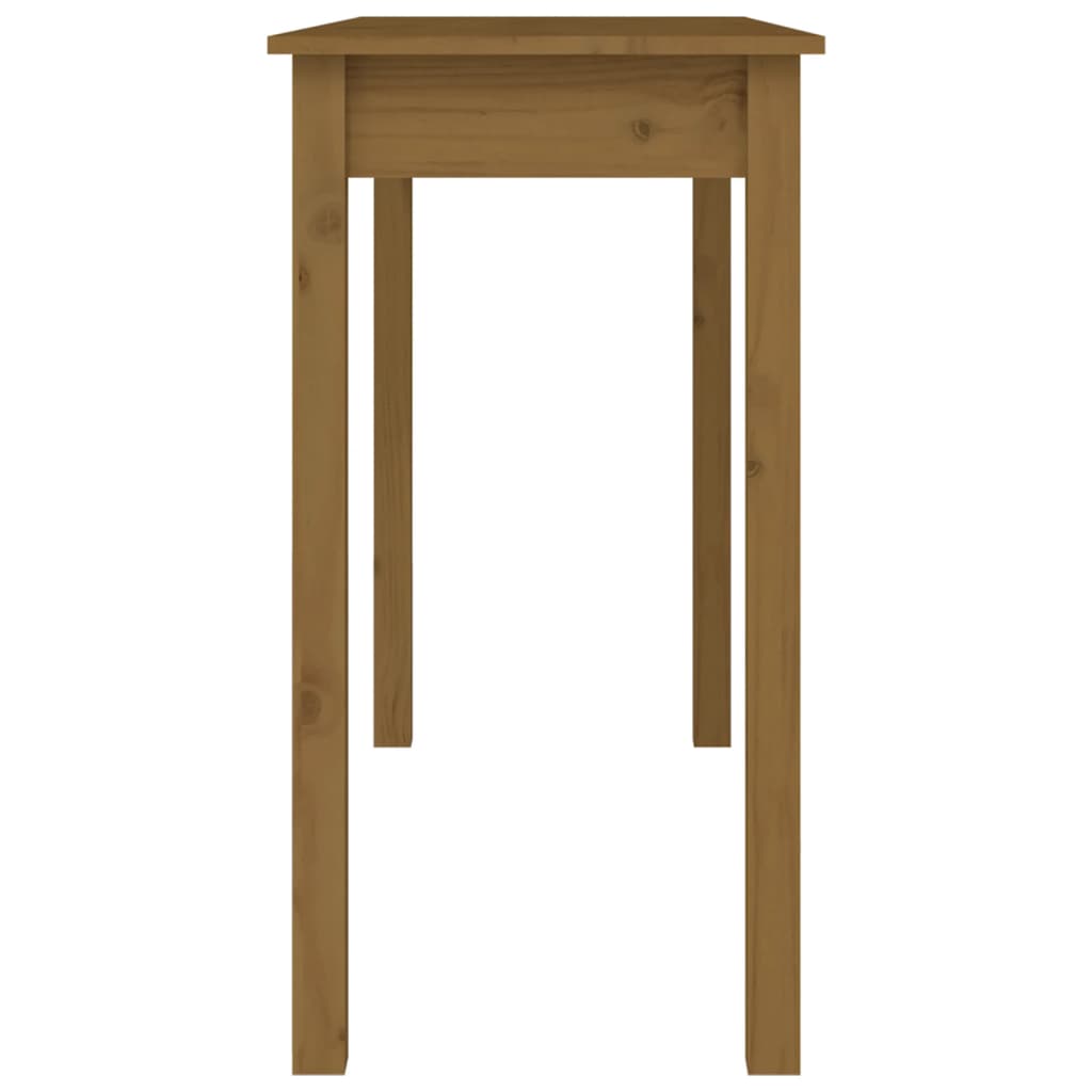 vidaXL Konzolový stolek medově hnědý 110x40x75 cm masivní borové dřevo