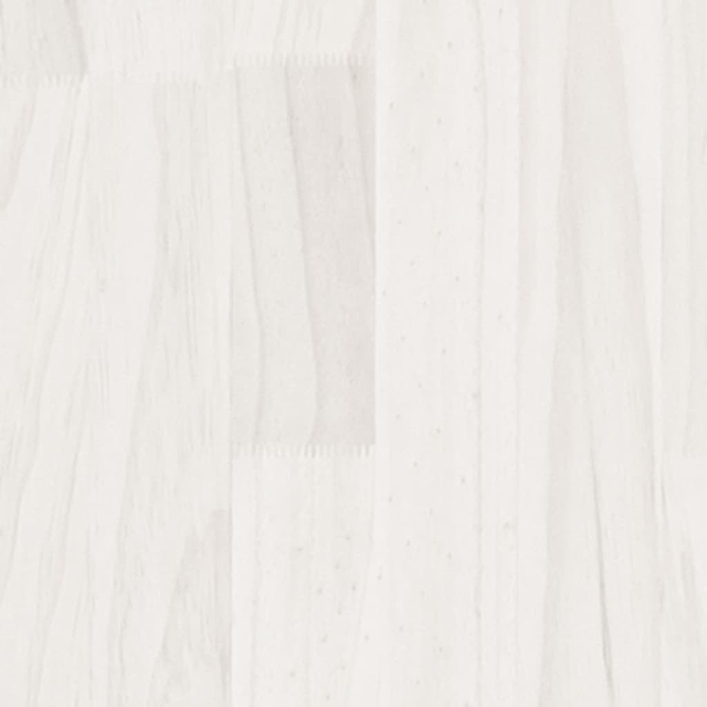 vidaXL Zahradní truhlíky 2 ks bílé 110 x 31 x 70 cm masivní borovice