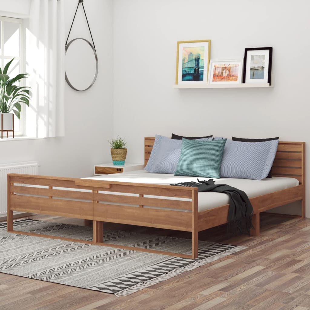 vidaXL Rám postele masivní teakové dřevo 180 x 200 cm