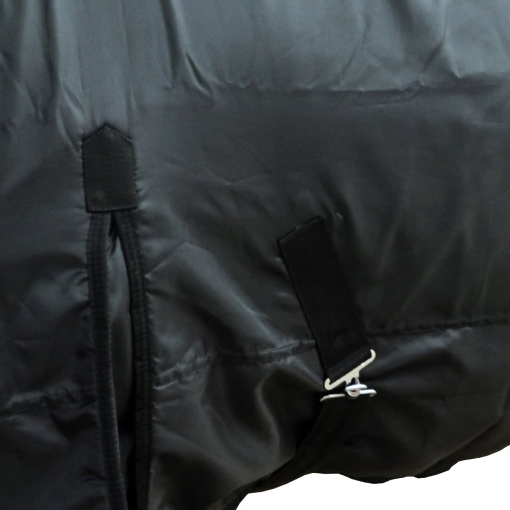 vidaXL Fleecová dvouvrstvá deka 165 cm černá