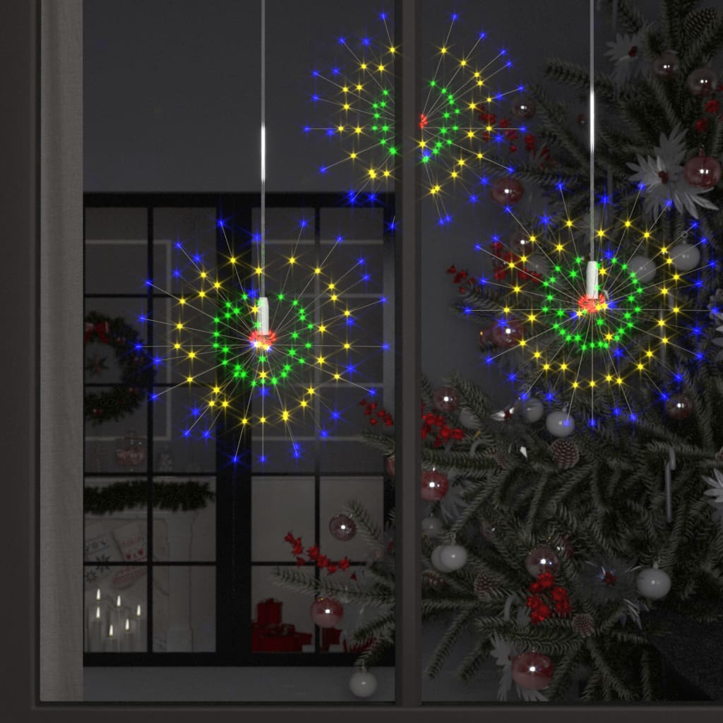 vidaXL Venkovní vánoční ohňostroje 10 ks vícebarevné 20 cm 1 400 LED