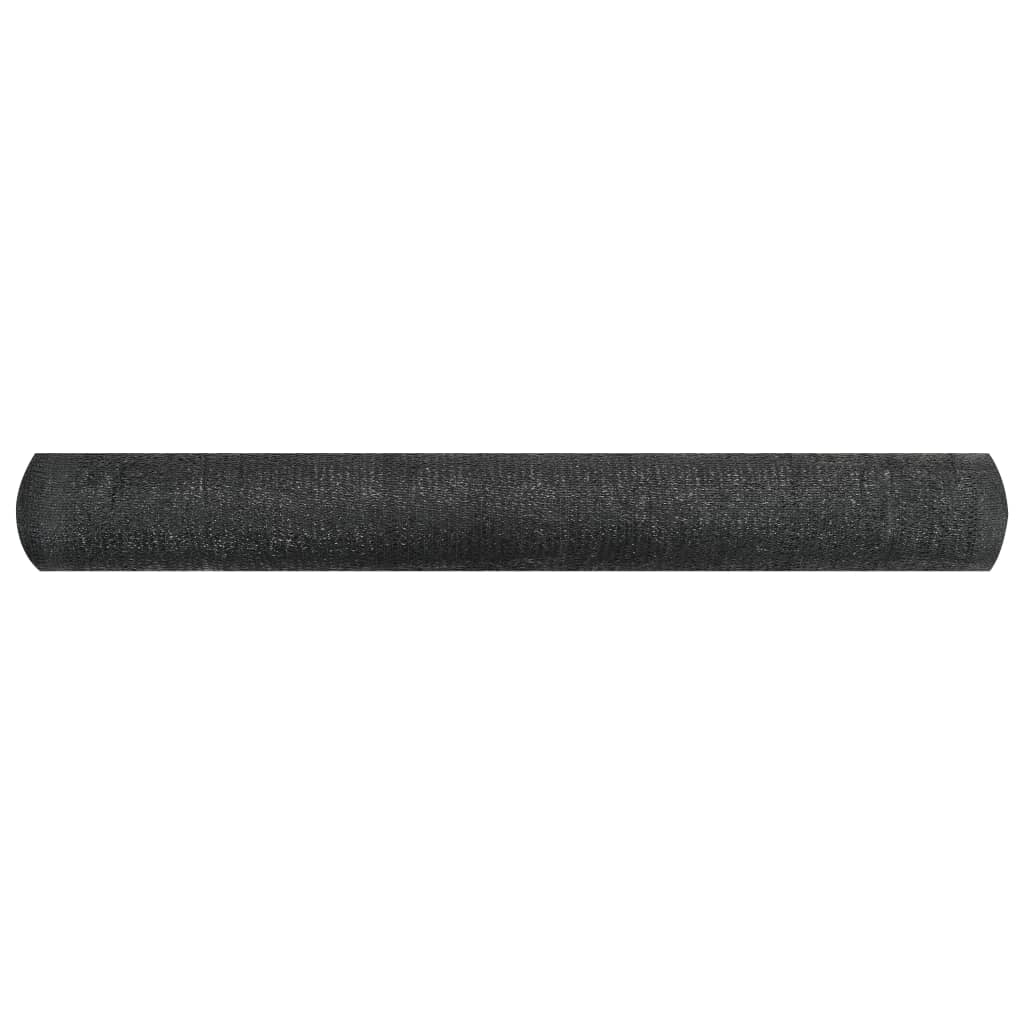 vidaXL Stínící tkanina černá 1,5 x 25 m HDPE 150 g/m²