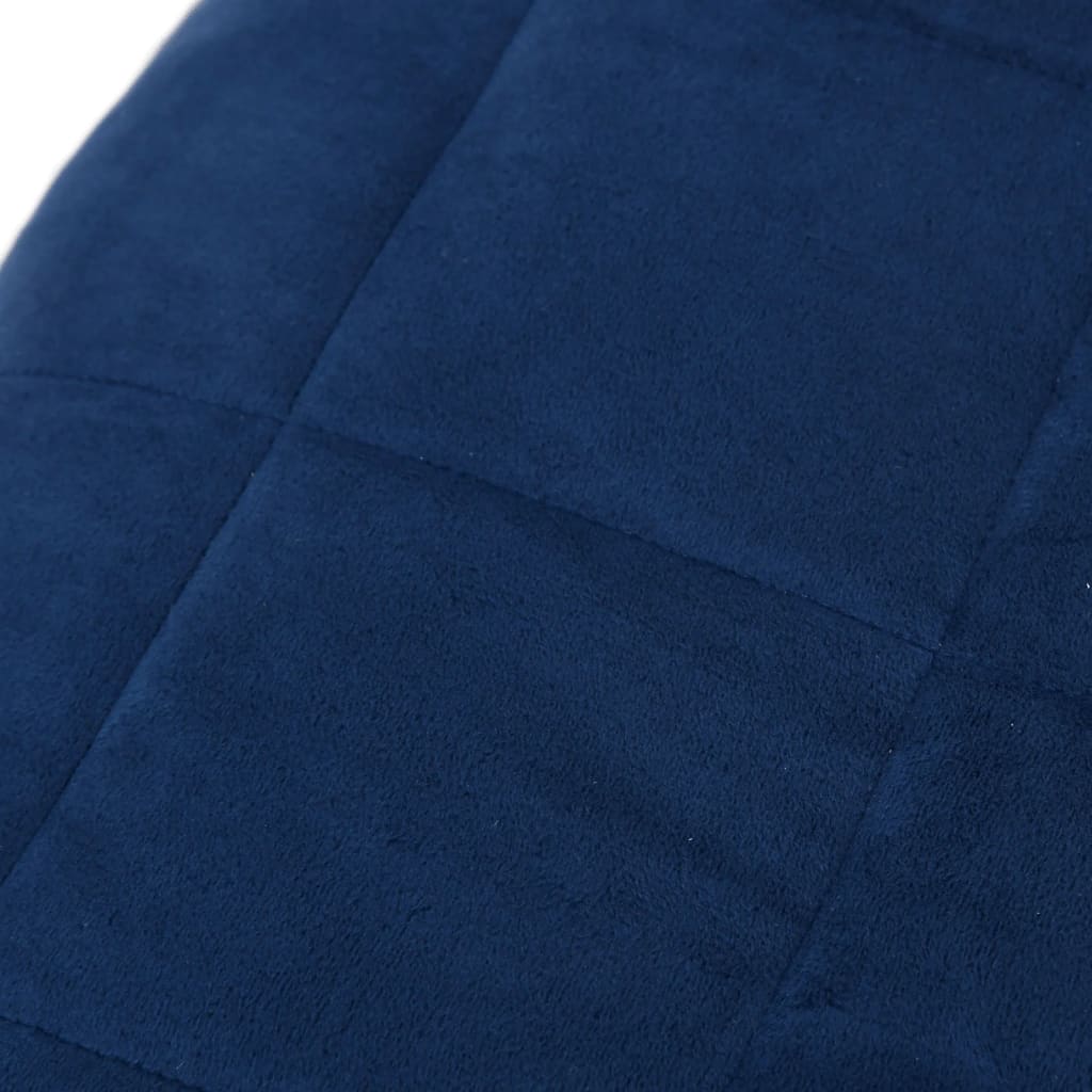 vidaXL Zátěžová deka modrá 122 x 183 cm 9 kg textil