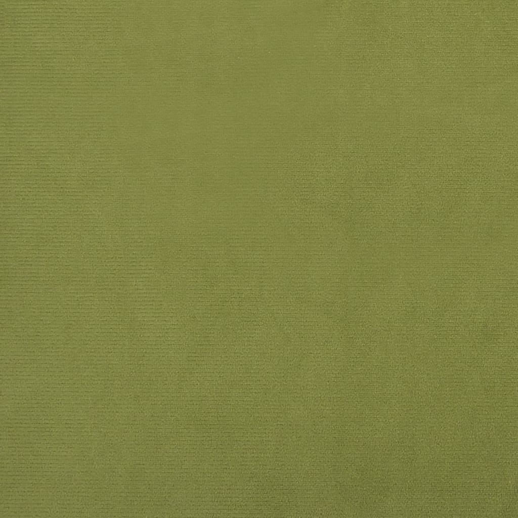 vidaXL Podnožka světle zelená 78 x 56 x 32 cm samet