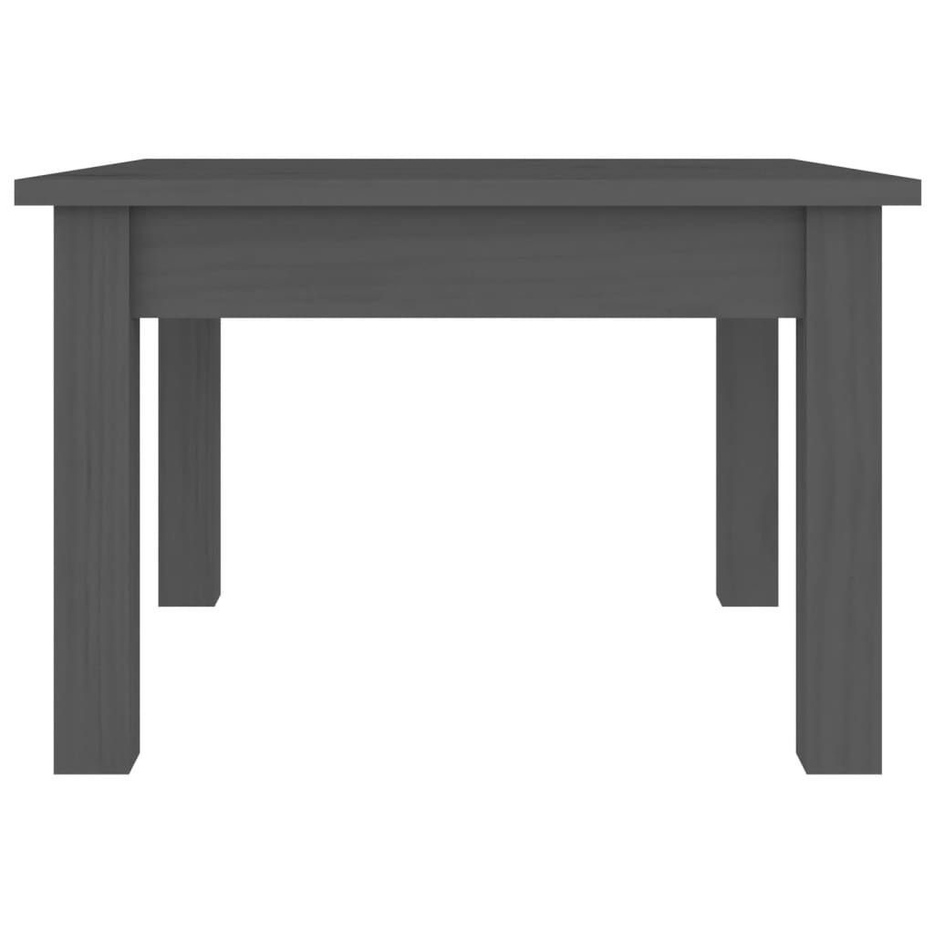 vidaXL Konferenční stolek šedý 45 x 45 x 30 cm masivní borové dřevo