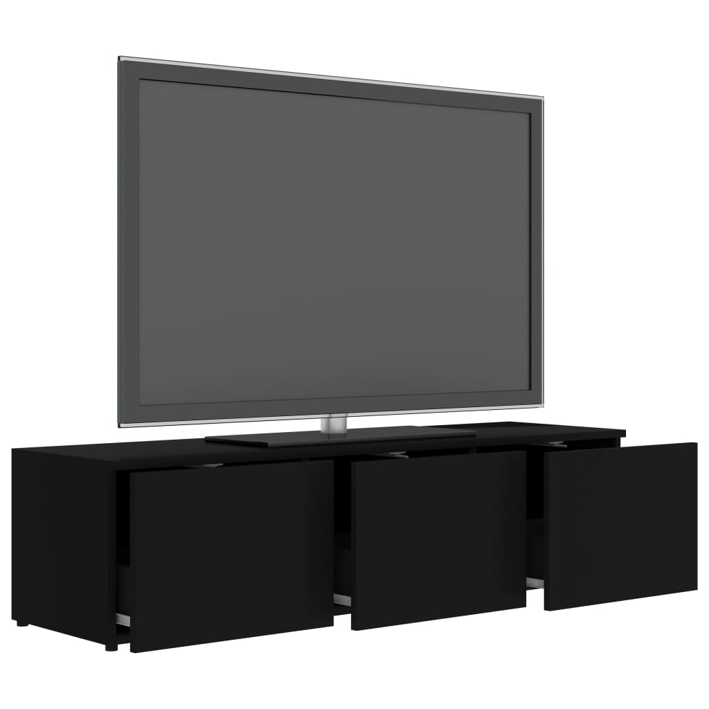 vidaXL TV stolek černý 120 x 34 x 30 cm dřevotříska