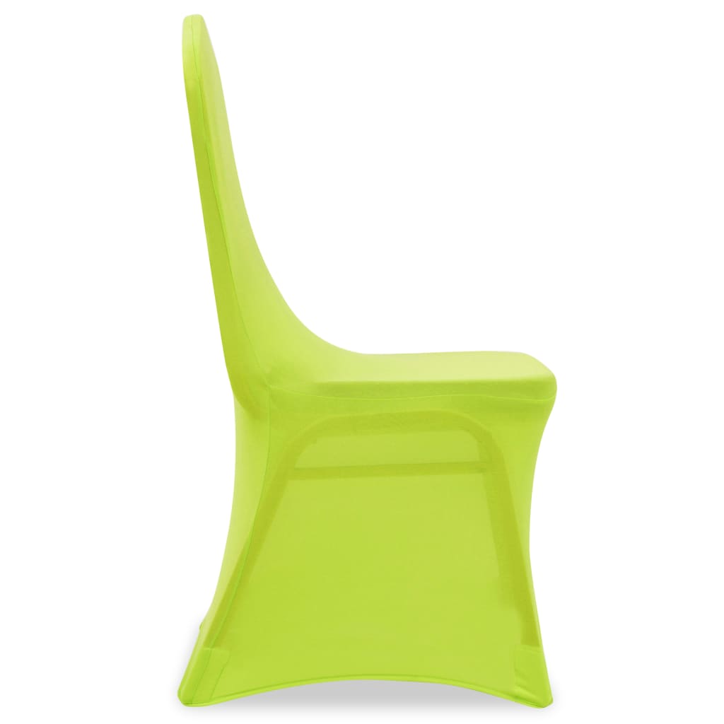 vidaXL Strečové potahy na židle 6 ks zelené