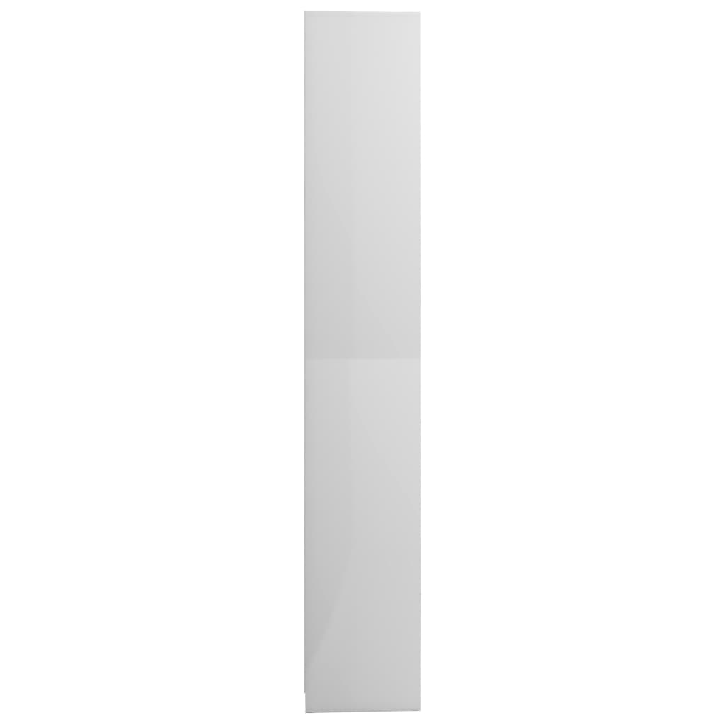 vidaXL 3dílná koupelnová sestava bílá vysoký lesk kompozitní dřevo
