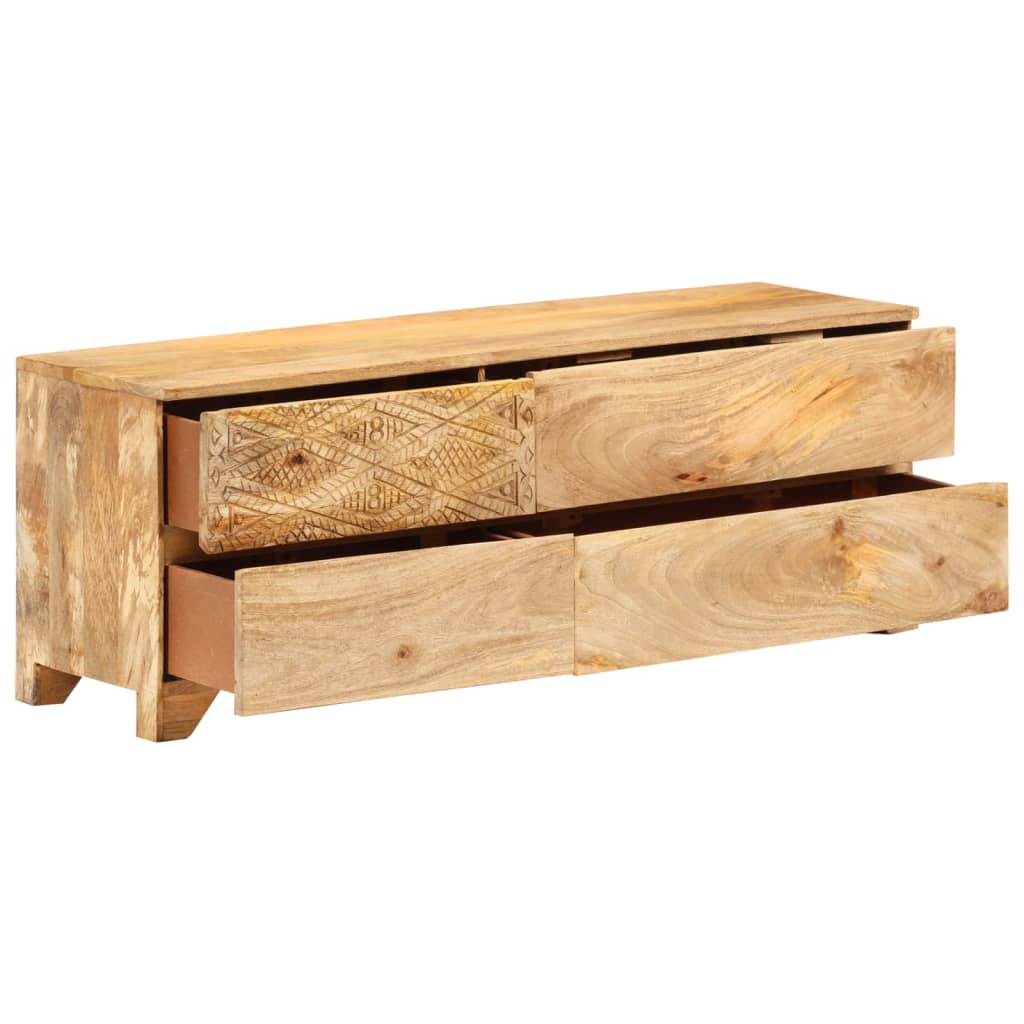 vidaXL TV stolek masivní mangovníkové dřevo 110 x 30 x 40 cm