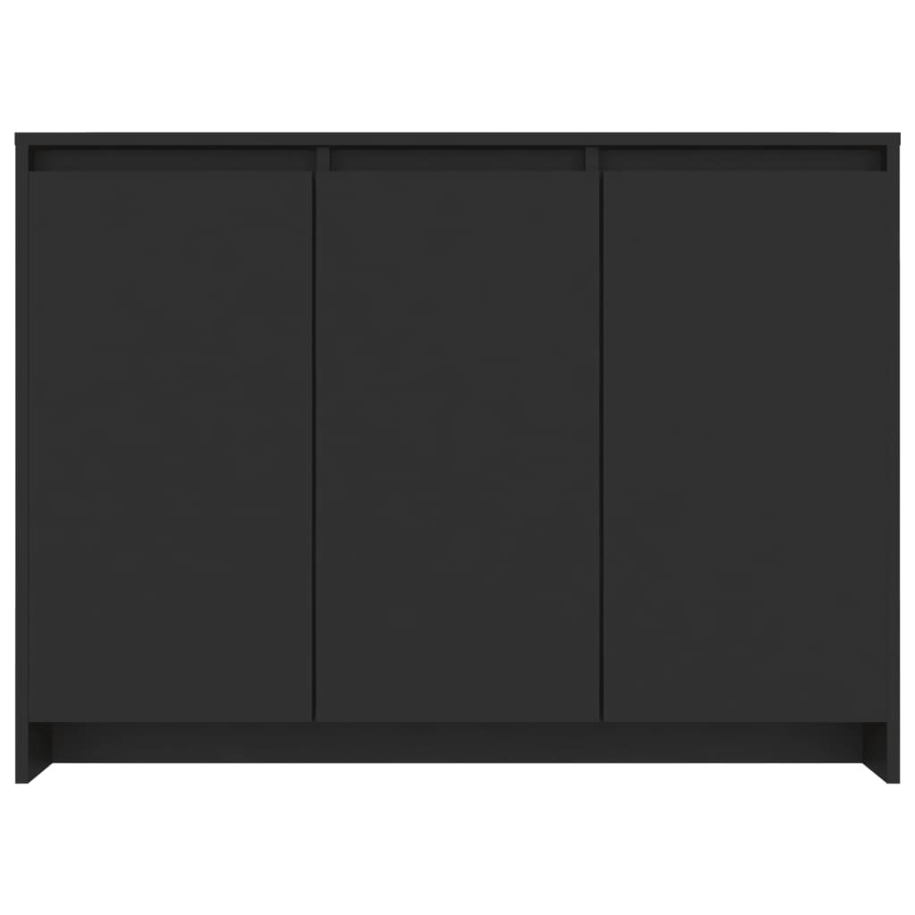 vidaXL Příborník černý 102 x 33 x 75 cm dřevotříska