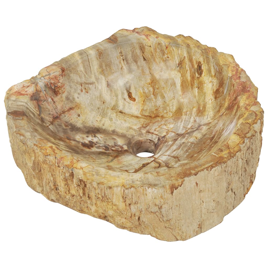 vidaXL Umyvadlo 45 x 35 x 15 cm fosilní kámen krémové