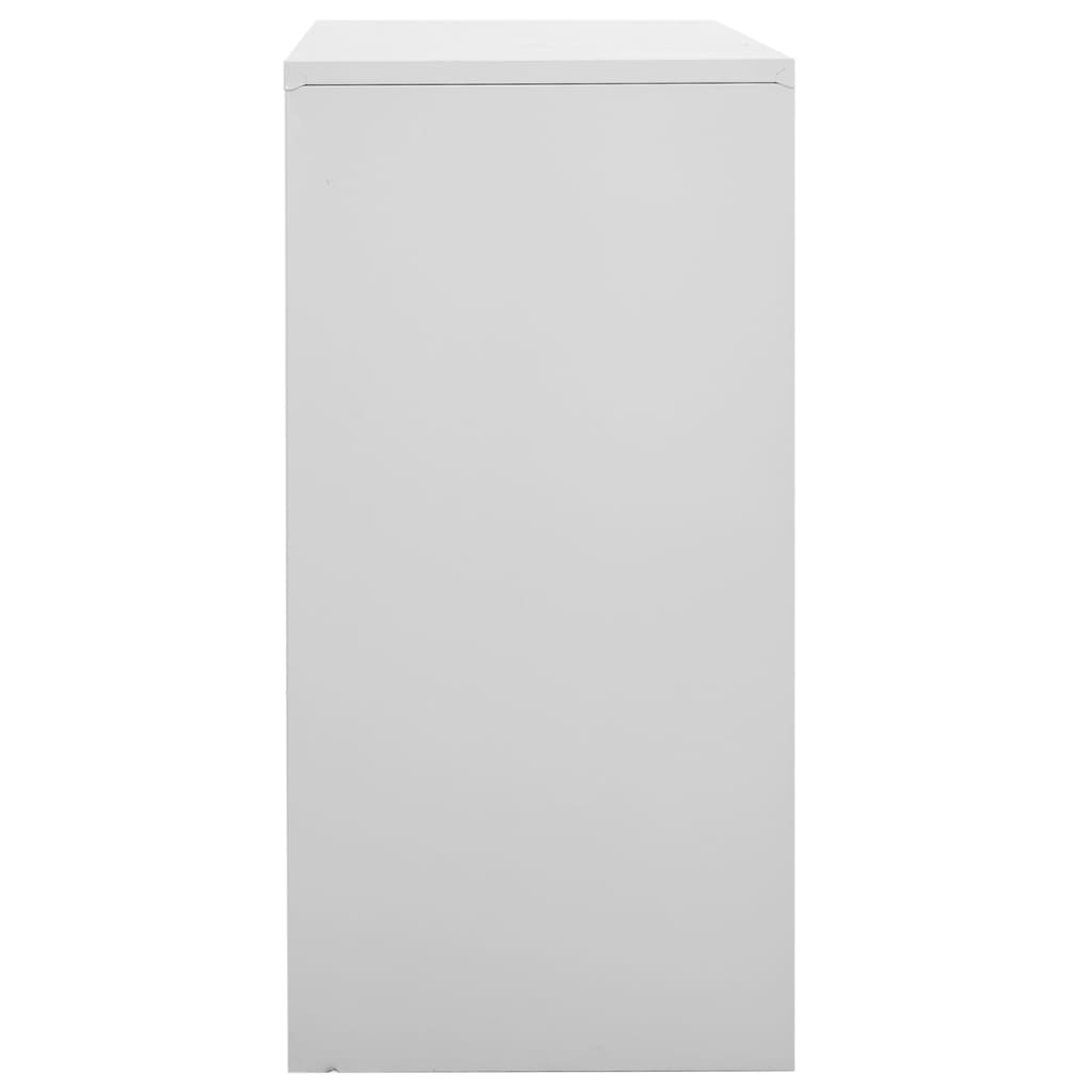 vidaXL Uzamykatelné skříně 5 ks světle šedé 90 x 45 x 92,5 cm ocel