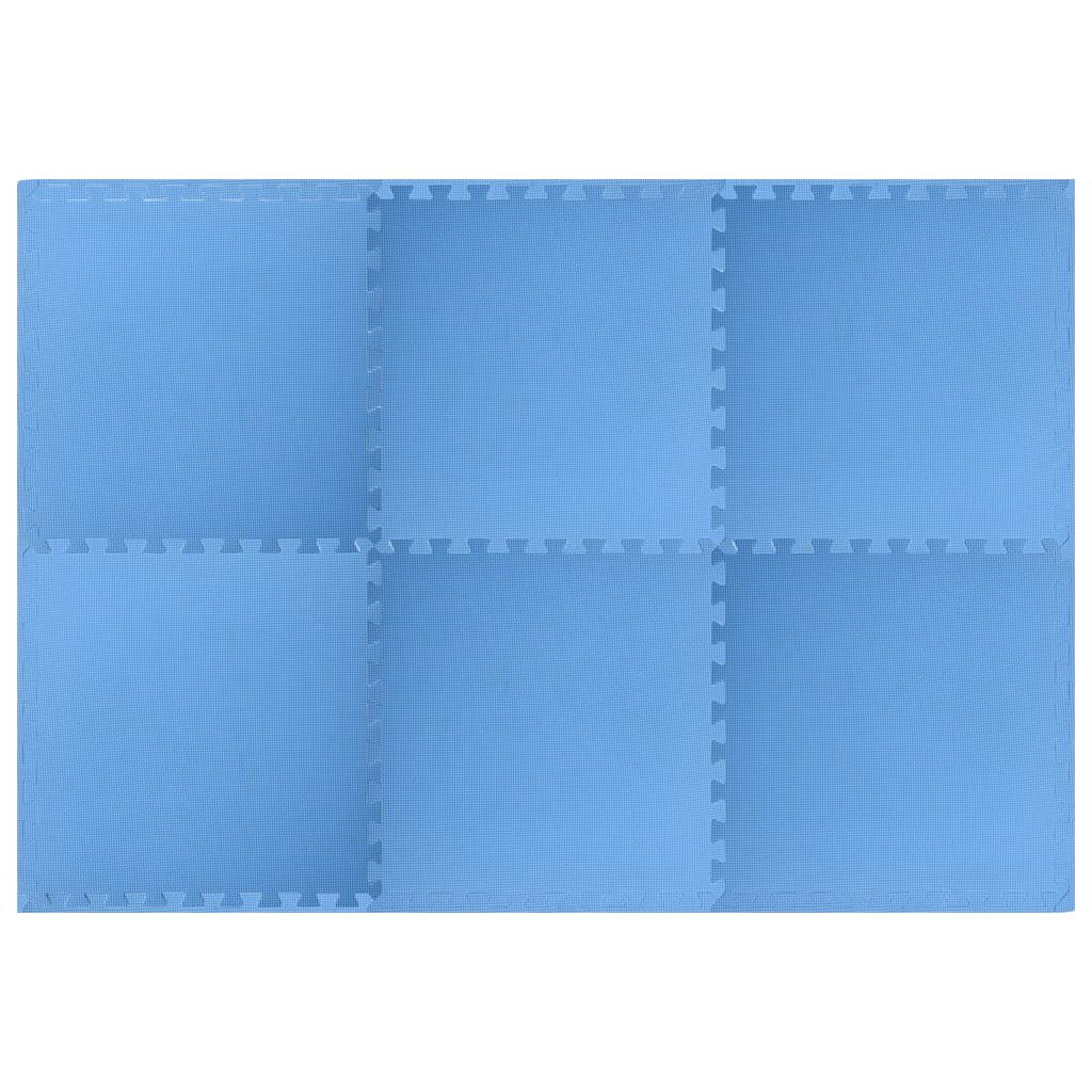 vidaXL Podložky na zem 6 ks 2,16 m² EVA pěna modré
