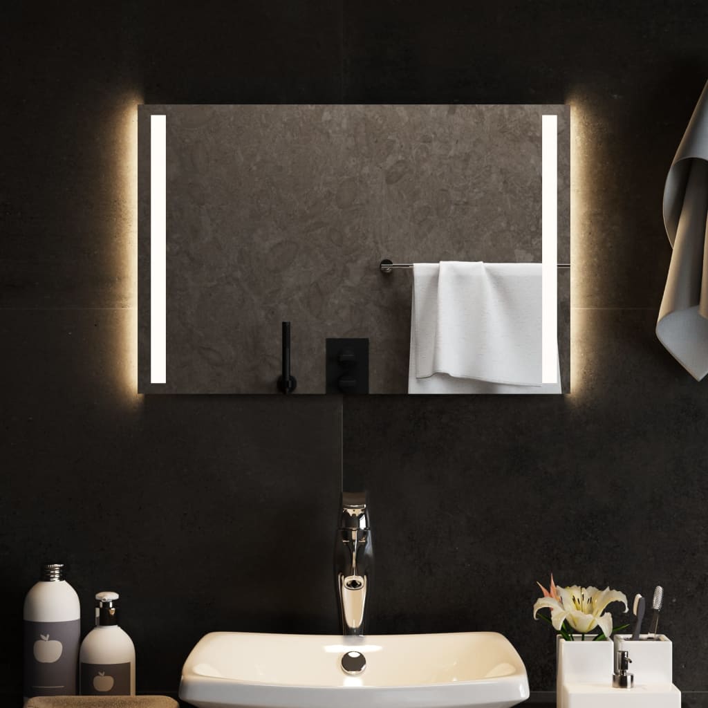 vidaXL Koupelnové zrcadlo s LED osvětlením 60x40 cm