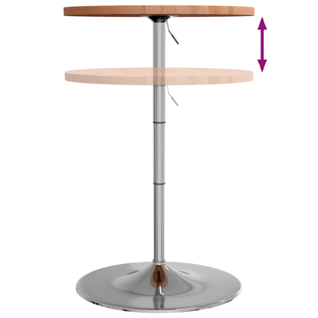 vidaXL Barový stolek Ø 60 x 90,5 cm masivní bukové dřevo
