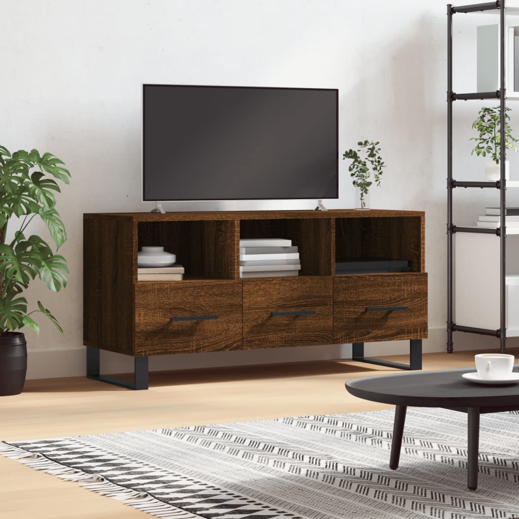vidaXL TV skříňka hnědý dub 102 x 36 x 50 cm kompozitní dřevo