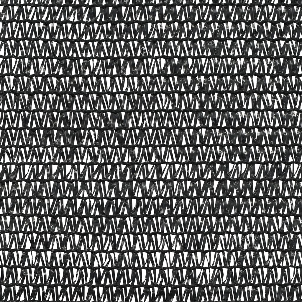 vidaXL Stínící tkanina černá 1 x 50 m HDPE 75 g/m²