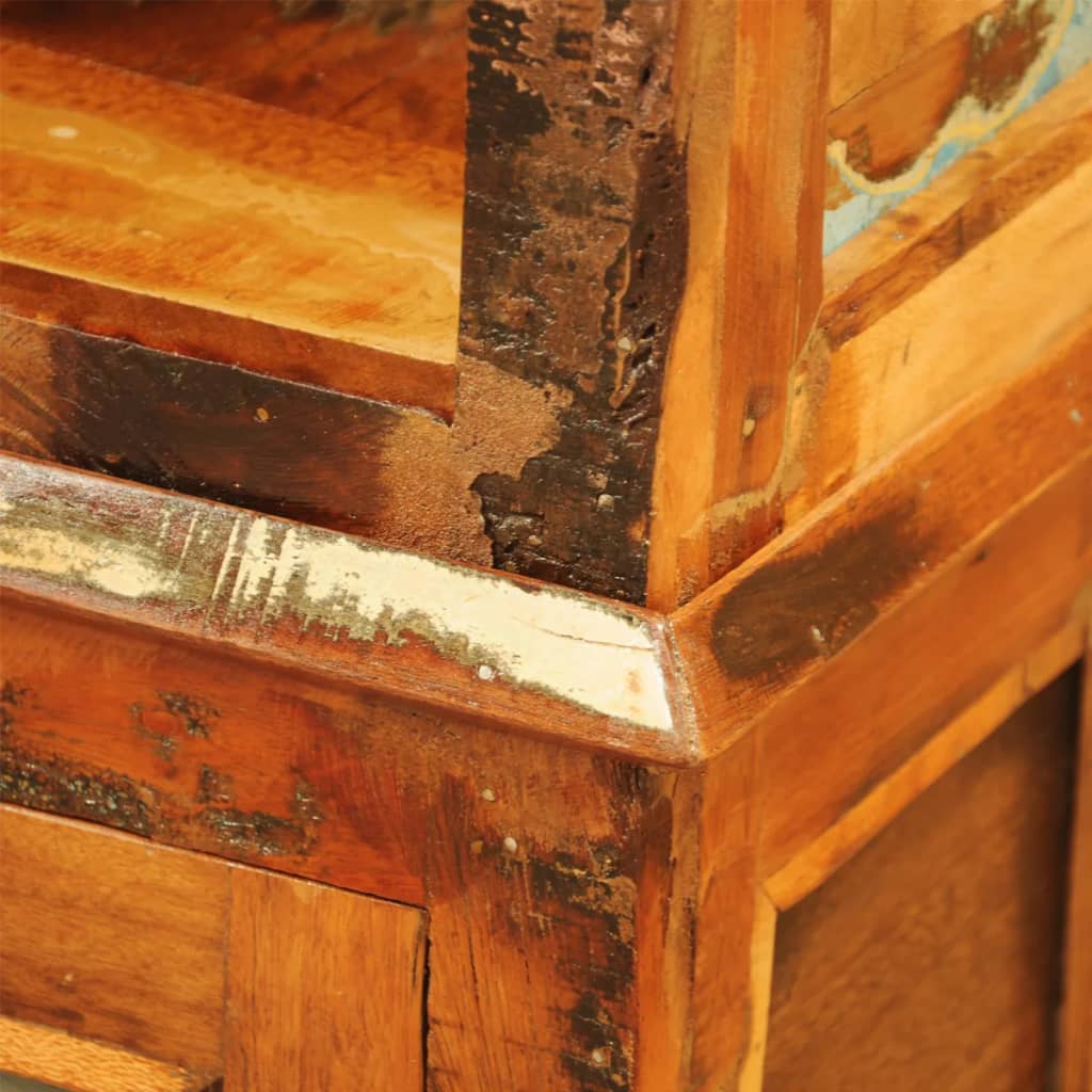 vidaXL Knihovna recyklované masivní dřevo vintage