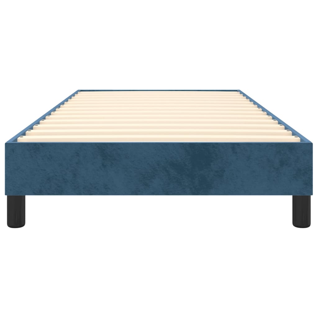 vidaXL Rám postele tmavě modrý 80 x 200 cm samet