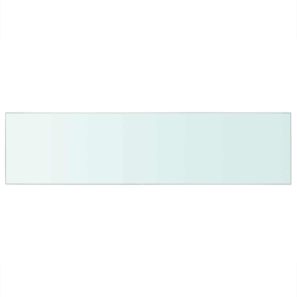 vidaXL Policová deska sklo čiré 100x25 cm
