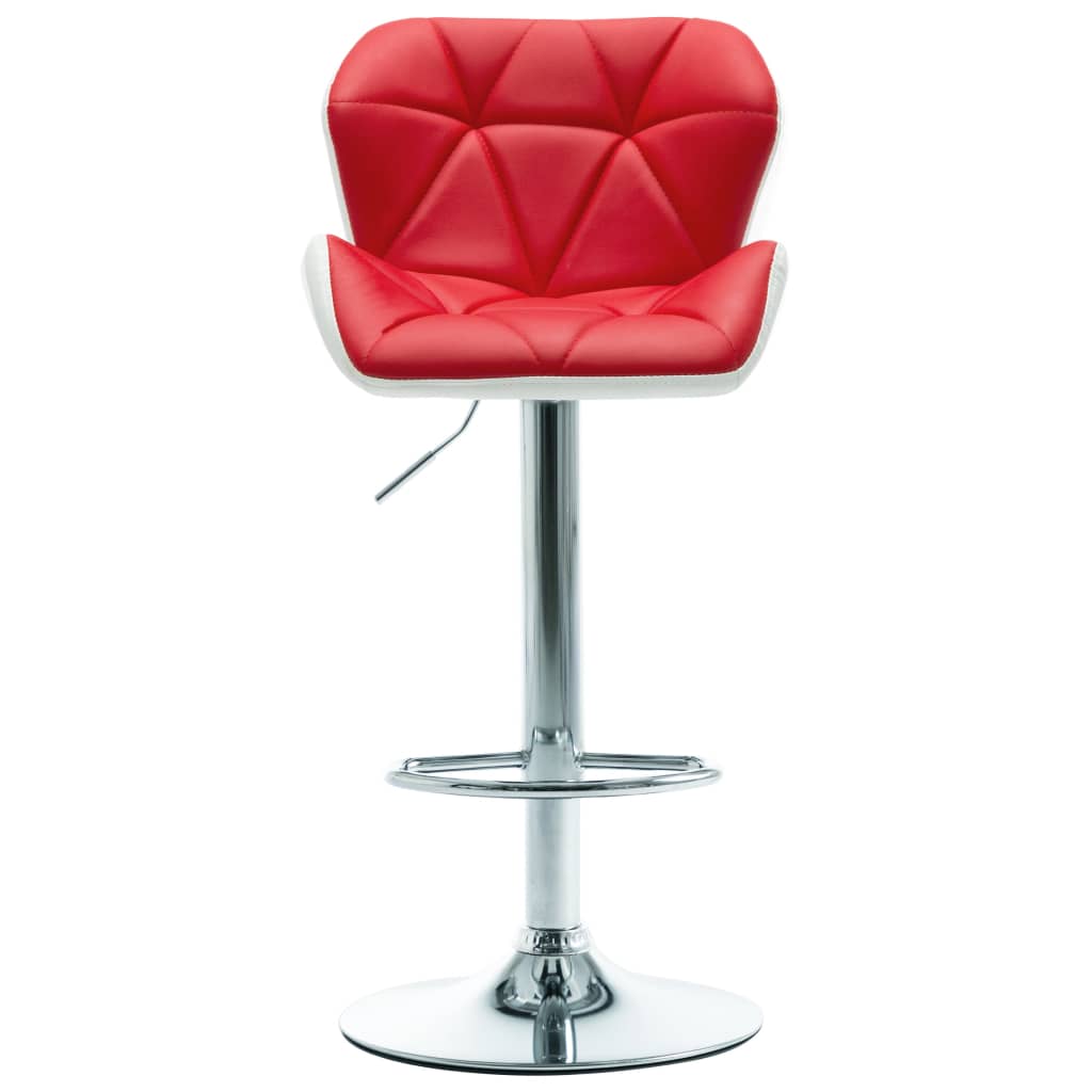 vidaXL Barová stolička červená umělá kůže