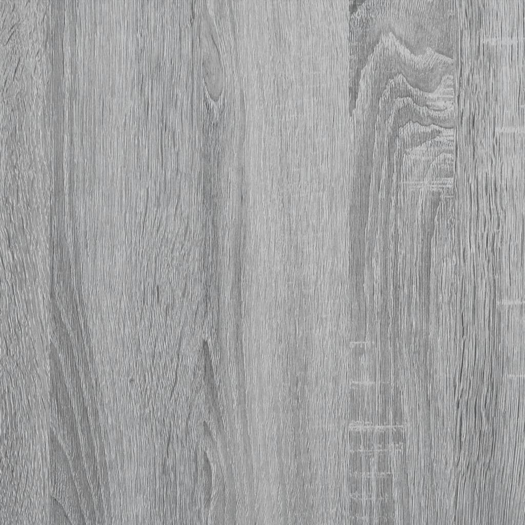 vidaXL Kuchyňský regál šedý sonoma 90x40x84 cm kompozitní dřevo a kov