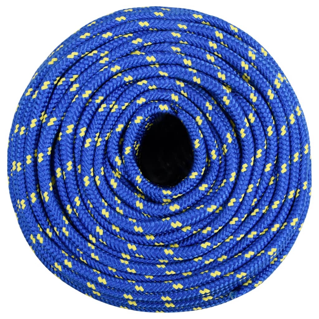 vidaXL Lodní lano modré 10 mm 100 m polypropylen