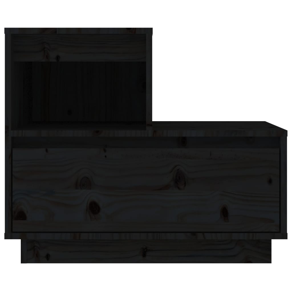 vidaXL Noční stolek černý 60 x 34 x 51 cm masivní borové dřevo