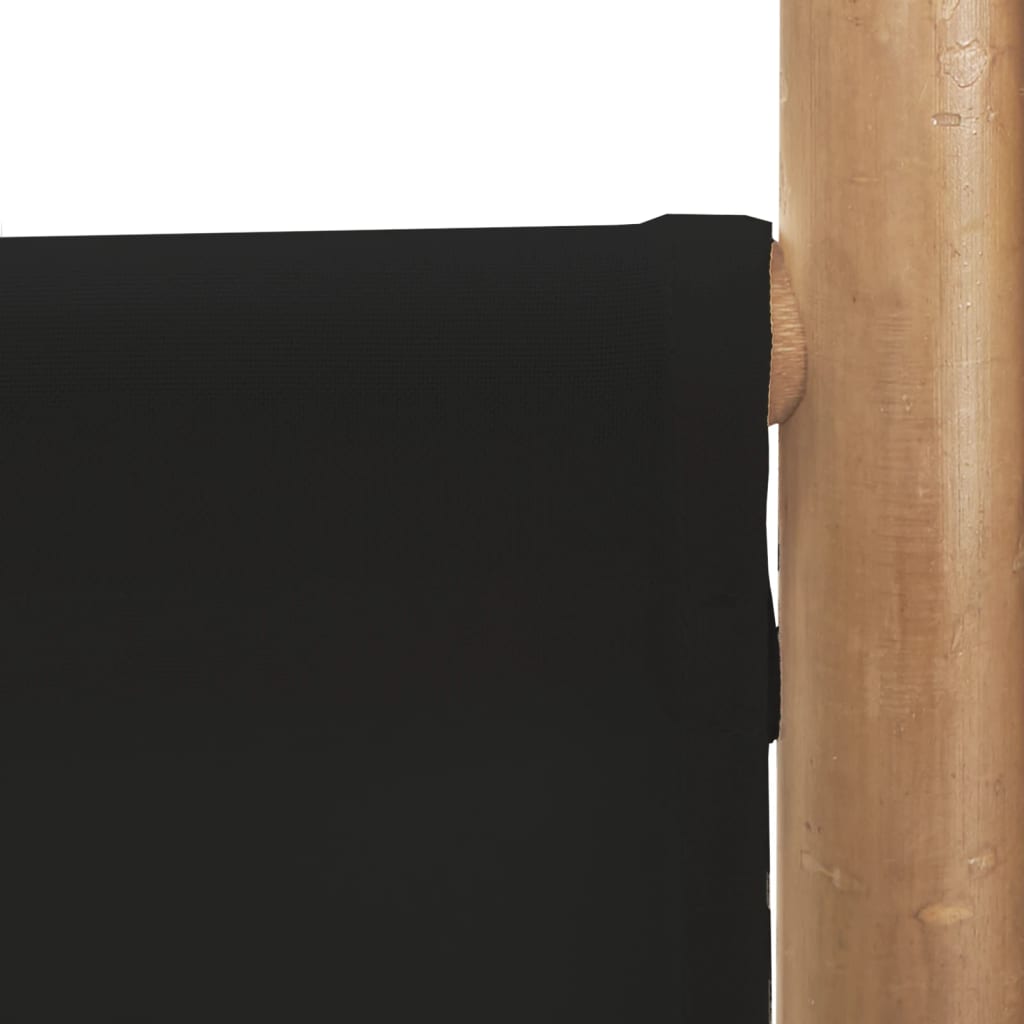 vidaXL Skládací 3panelový paraván 120 cm bambus a plátno