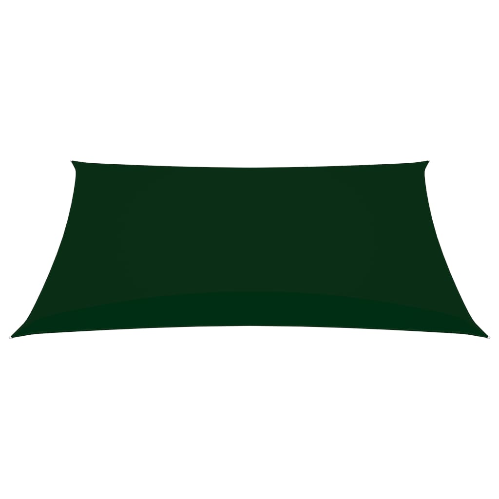 vidaXL Stínící plachta oxfordská látka obdélník 2,5 x 4 m tmavě zelená