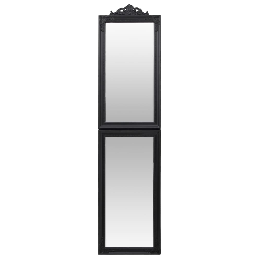 vidaXL Volně stojící zrcadlo černé 50 x 200 cm