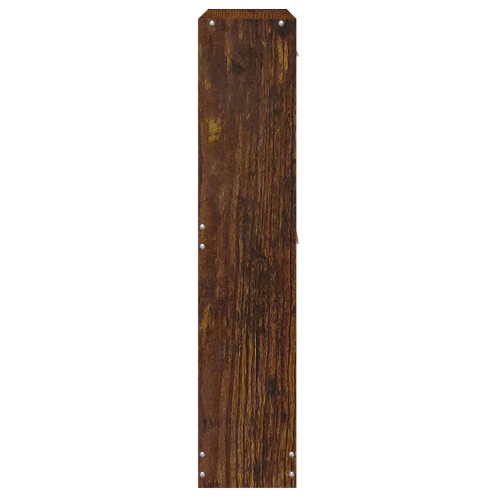 vidaXL Botník kouřový dub 59x17x81 cm kompozitní dřevo