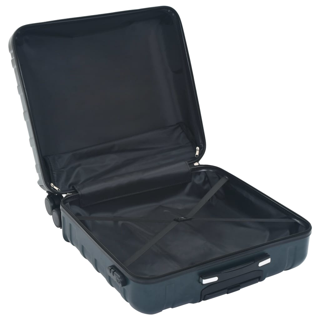 vidaXL Sada skořepinových kufrů na kolečkách 2 ks zelená ABS