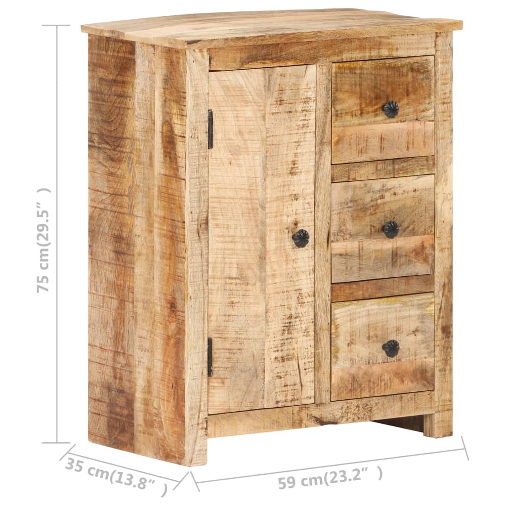 vidaXL Příborník 59 x 35 x 75 cm hrubé mangovníkové dřevo