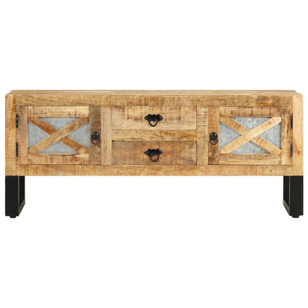 vidaXL TV stolek 110 x 30 x 45 cm hrubé mangovníkové dřevo