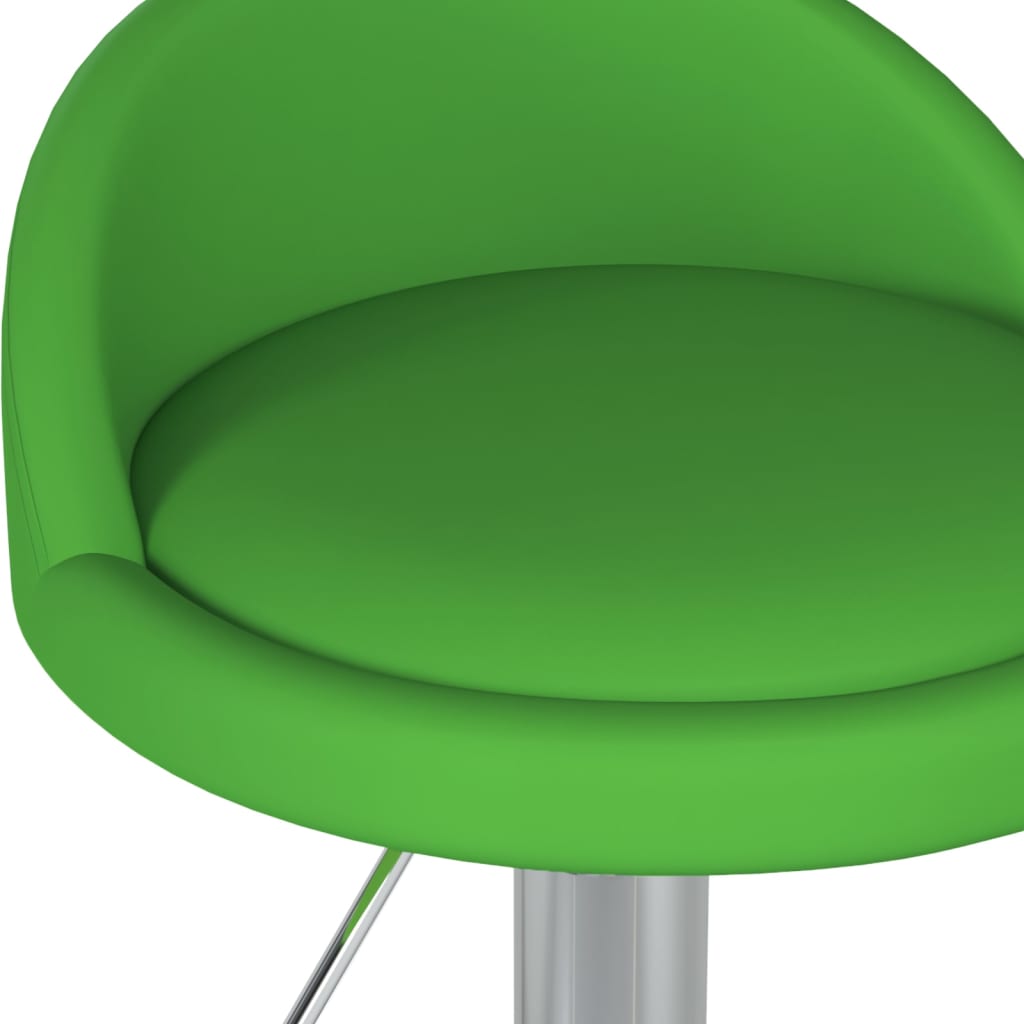 vidaXL Masážní stolička zelená umělá kůže