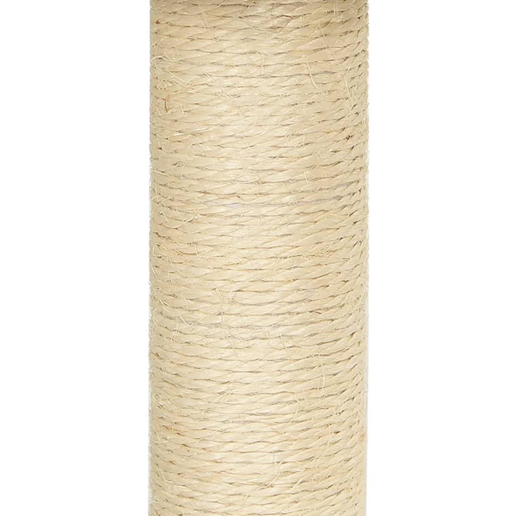 vidaXL Škrabadlo pro kočky se sisalovými sloupky tmavě šedé 63 cm
