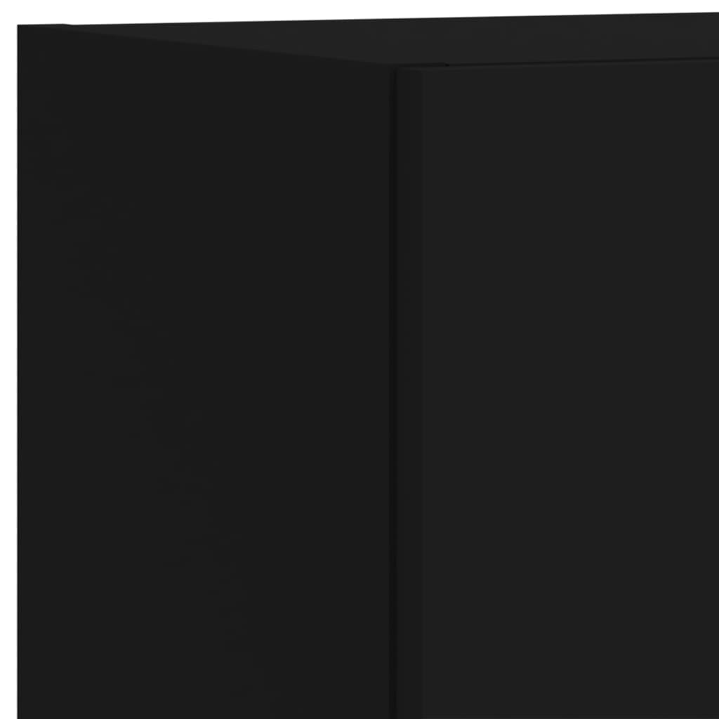 vidaXL TV skříňky s LED osvětlením 2 ks černé 30,5 x 30 x 90 cm