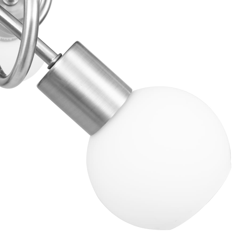 vidaXL Stropní svítidlo keramická stínidla na 3 žárovky E14 bílé koule