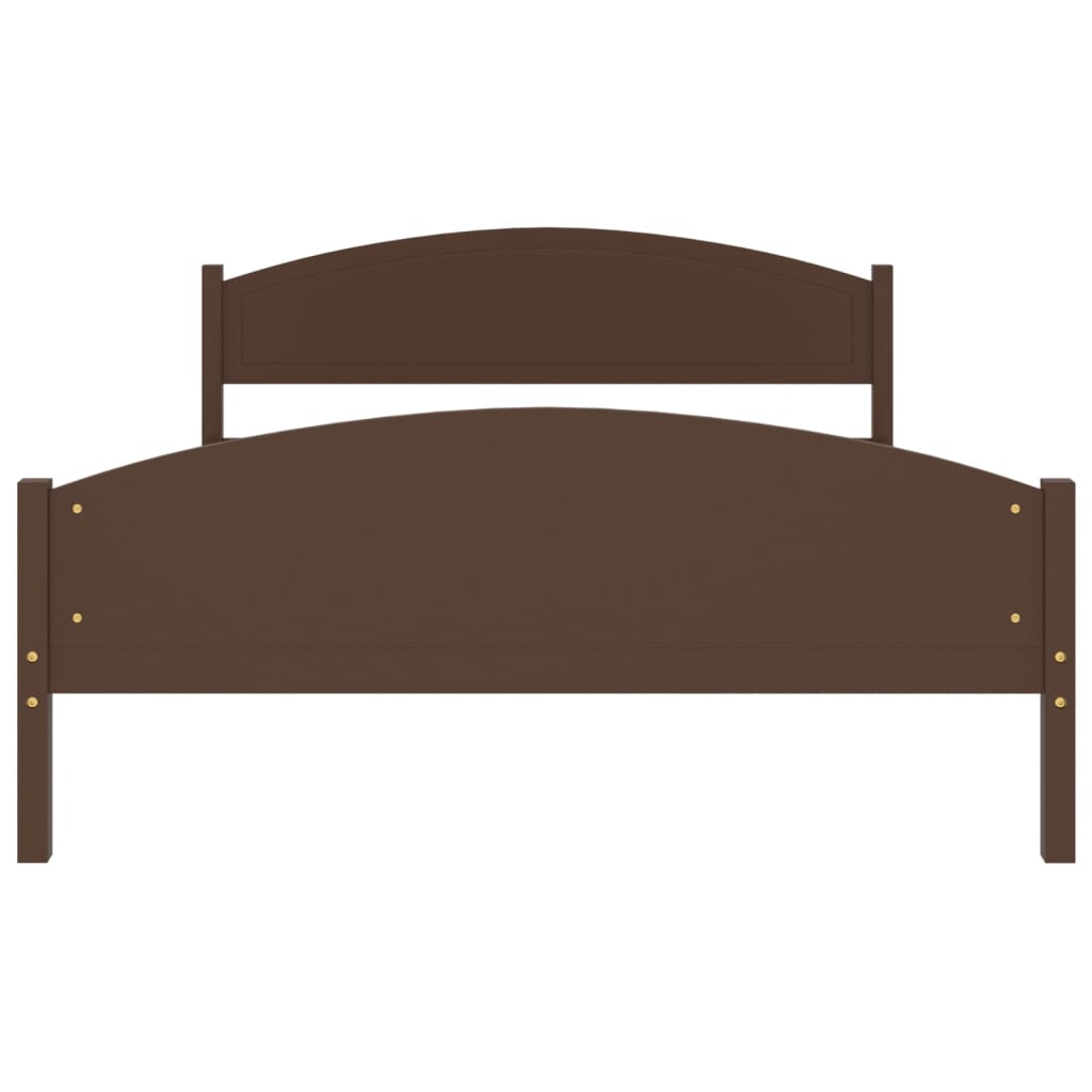 vidaXL Rám postele tmavě hnědý masivní borovice 160 x 200 cm