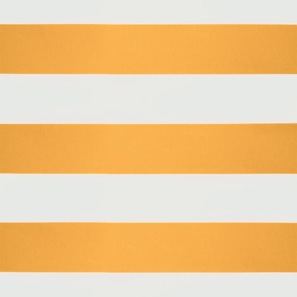 vidaXL Zatahovací markýza žlutá a bílá 3 x 2,5 m textil a hliník