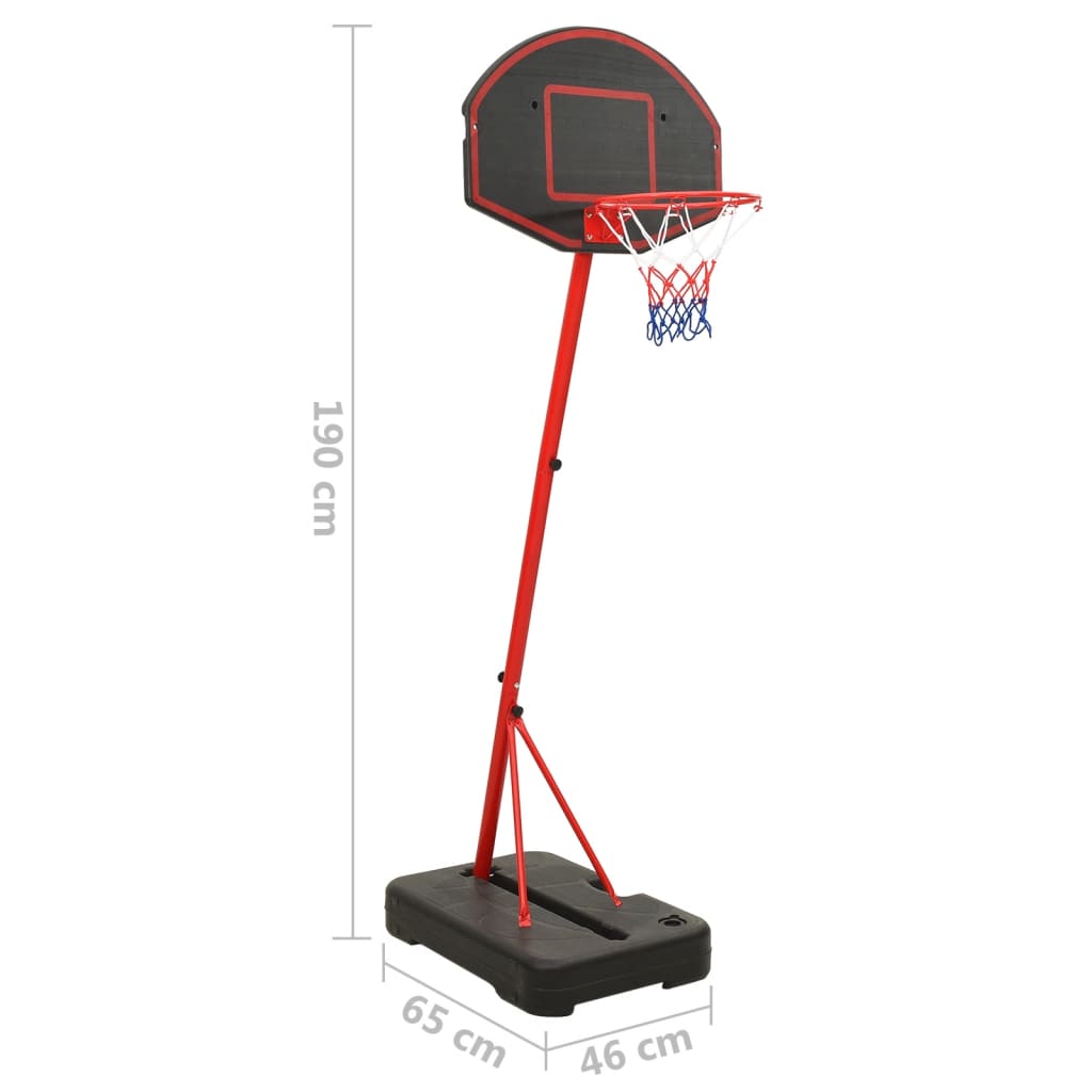 vidaXL Přenosná basketbalová hrací sada nastavitelná 190 cm