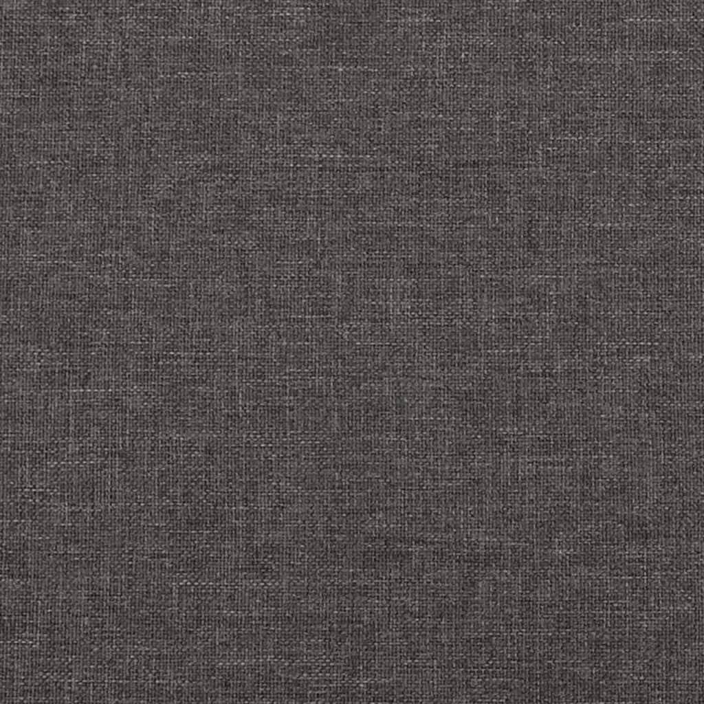 vidaXL 3místná pohovka s podnožkou tmavě šedá 210 cm textil