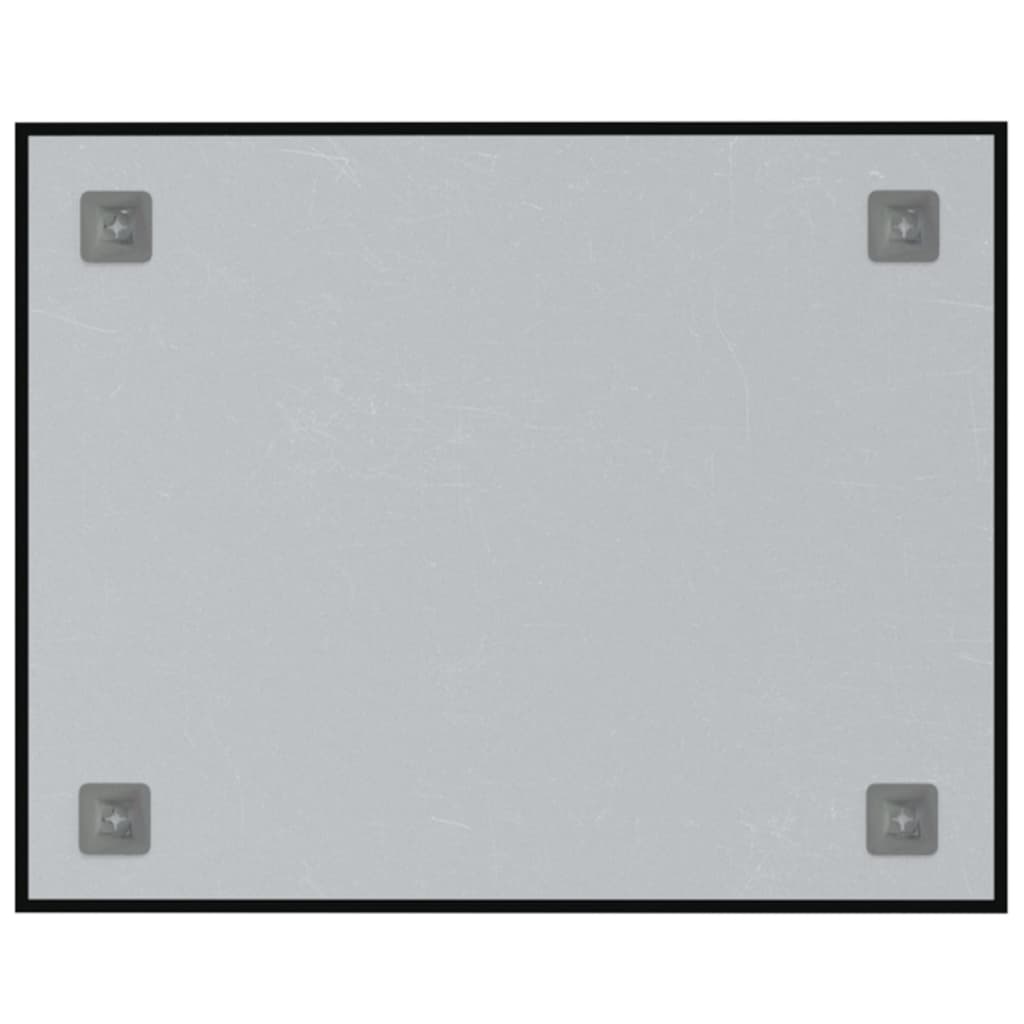 vidaXL Nástěnná magnetická tabule černá 50 x 40 cm tvrzené sklo
