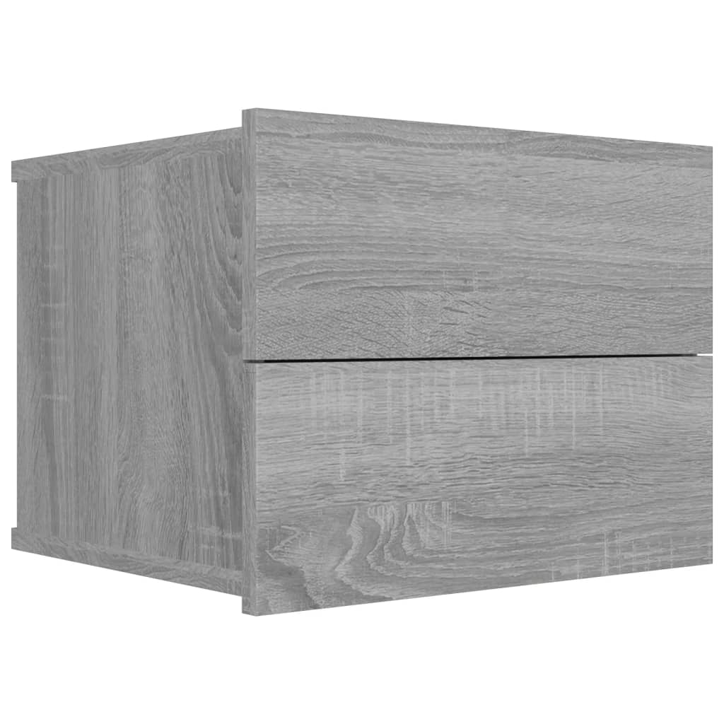 vidaXL Noční stolek šedý sonoma 40 x 30 x 30 cm kompozitní dřevo