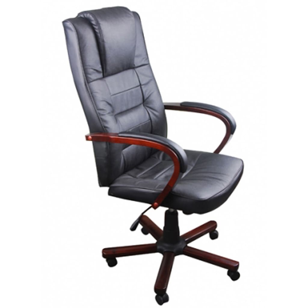 vidaXL Kancelářská židle Luxury černá