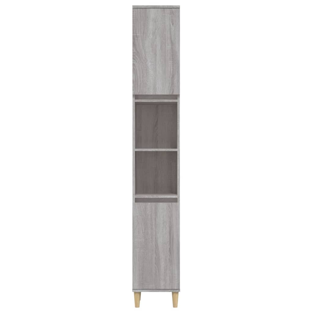 vidaXL Koupelnová skříňka šedá sonoma 30x30x190 cm kompozitní dřevo