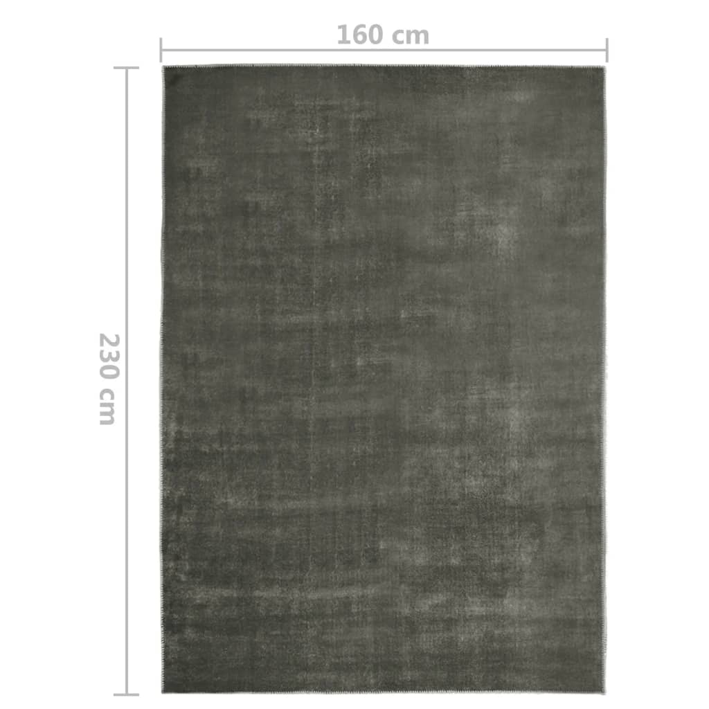 vidaXL Koberec pratelný skládací taupe 160 x 230 cm polyester